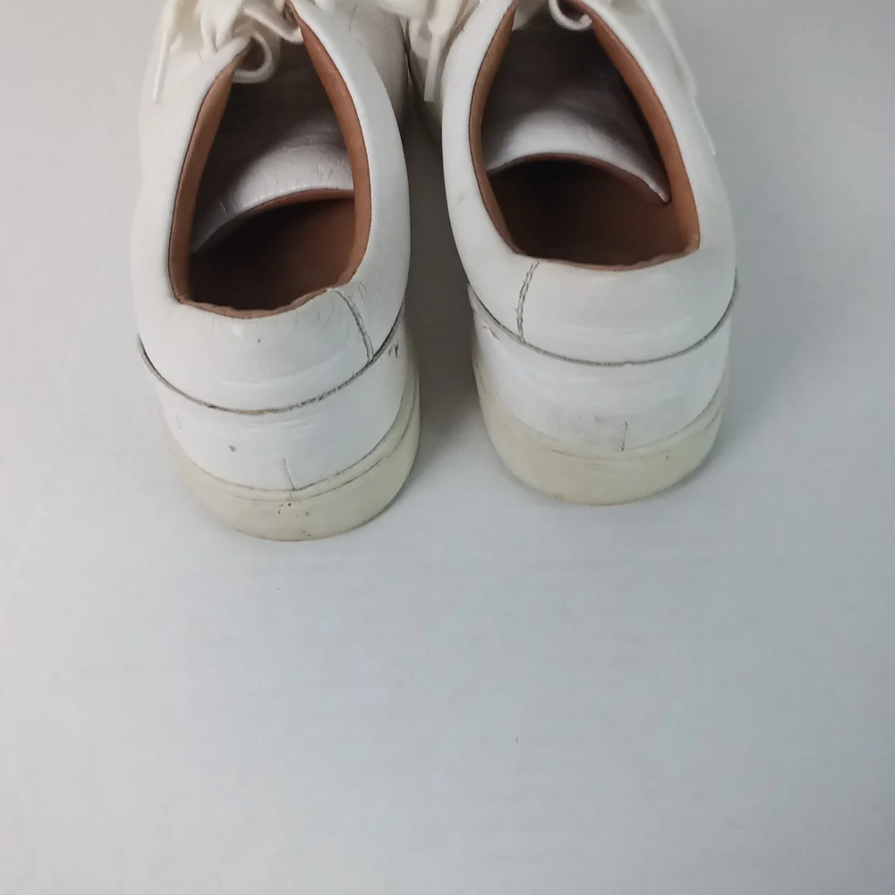 Frye Ivy Low Lace Classic White Leather Low-Top Sneakers Size 7.5 - Picture 6 of 7